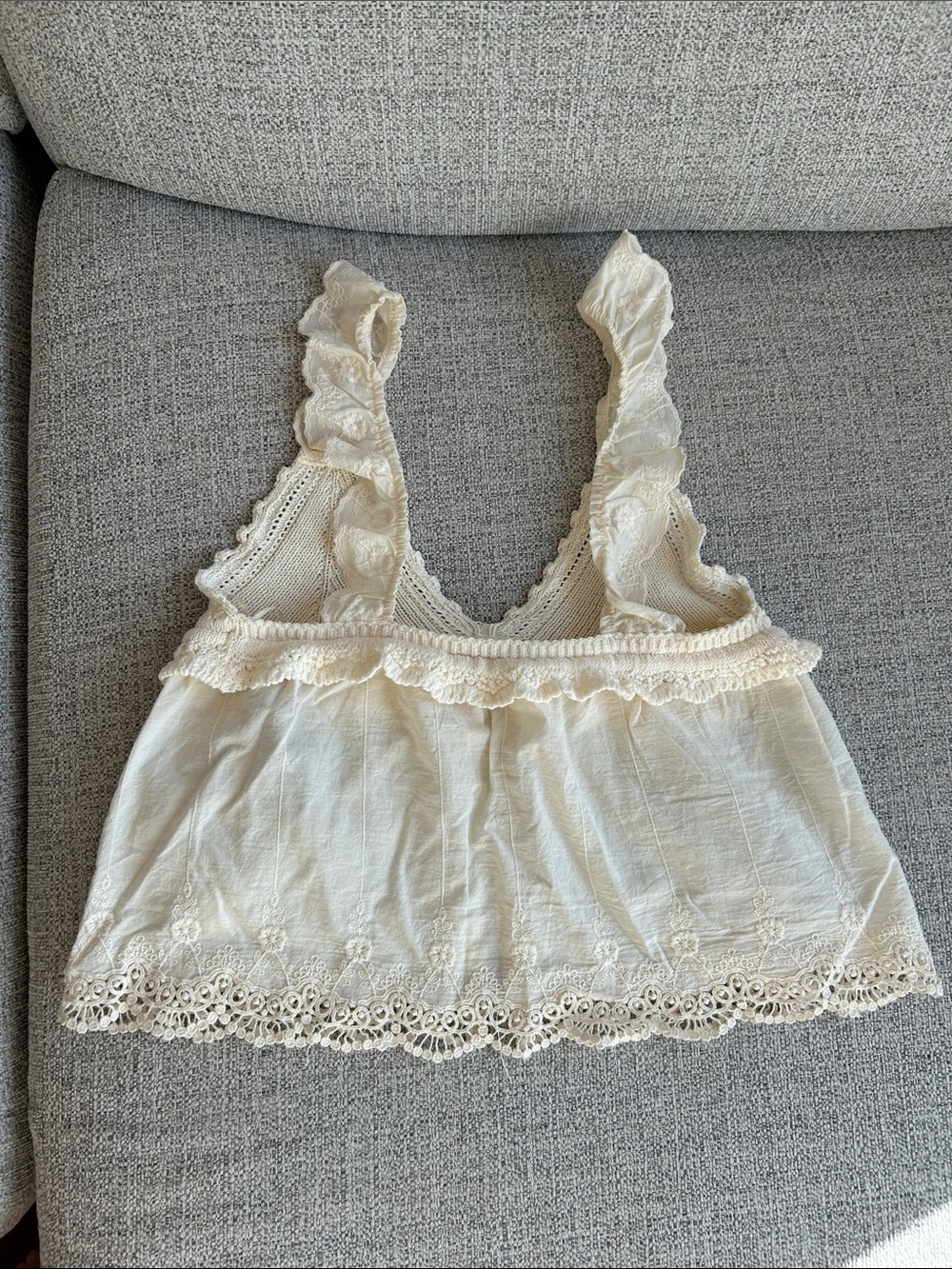Zara Lace and Knit Top - Picture 5 of 5